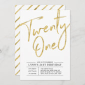 21 | 21e uitnodiging van de partij Gold (Voorkant / Achterkant)