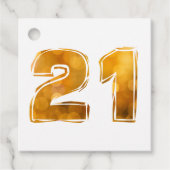 21 21st Geburtstag Bedankjes Labels (Voorkant)