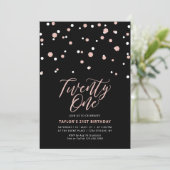 21-21ste verjaardag van de Zwarte & Roos Gold Part Kaart (Staand voorkant)