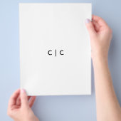 21,59 cm x 27,94 cm flyer (Hand)