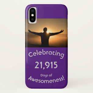 21.915 dagen van geweldigheid verjaardag vieren Case-Mate iPhone case