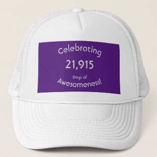 21.915 dagen van geweldigheid vieren 60e verjaarda trucker pet