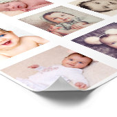 21 Aangepast gepersonaliseerd fotocollage Poster (Hoek)