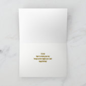 21 Again Happy Birthday Humorous Blackjack Hand  Kaart (Binnen)