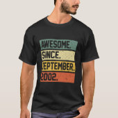 21 Awesome Since September 2002 T-shirt (Voorkant)