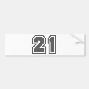 21 BUMPERSTICKER