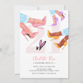 21 chique hoge hakken 21e verjaardag kaart (Voorkant)