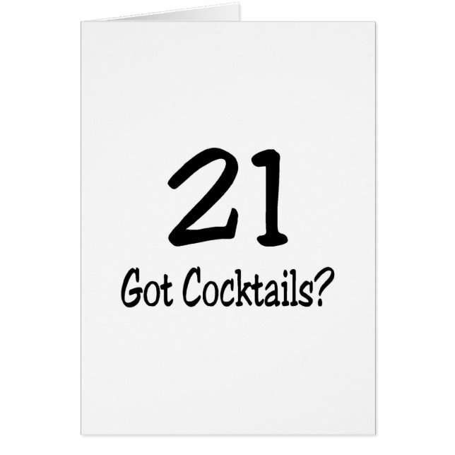 21 Cocktails (Voorkant)