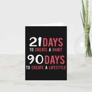 21 dagen gewoonte, 90 dagen levensstijl - Motivati Kaart
