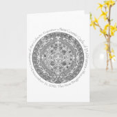 21 DECEMBER, 2012: Het nieuwe Begin herdenkings Kaart (Gele Bloem)