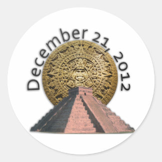 21 december 2012 Mayan Calendar Ronde Sticker