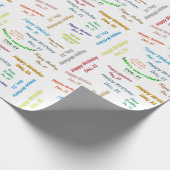 21 december, cadeaupapier voor cadeautjes (Hoek)