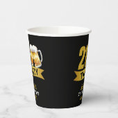 21 & DORSTIG-21E VERJAARDAG  PAPIEREN BEKERS (Links)