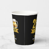 21 & DORSTIG-21E VERJAARDAG  PAPIEREN BEKERS (Rechts)