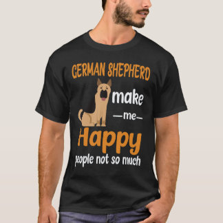 21 Duitse Herders maken me gelukkig Mensen niet zo T-shirt