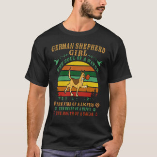 21 Duitse Herdershond Meisje De Ziel Van Een Heks T-shirt