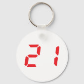 21 eenentwintig digitale alarmklok sleutelhanger (Voorkant)
