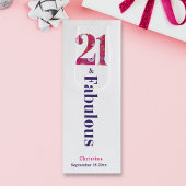 21 en Fabulous 21st Verjaardag Wijn Gift Bag Wijn Cadeautas