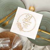21 en Fabulous 21ste verjaardagsfeest gestempeld Folie Servetten