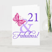 21 en feestdag kaart (Voorkant)