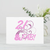 21 en feestdag kaart (Staand voorkant)