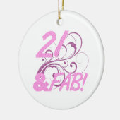 21 en feestdag keramisch ornament (Links)