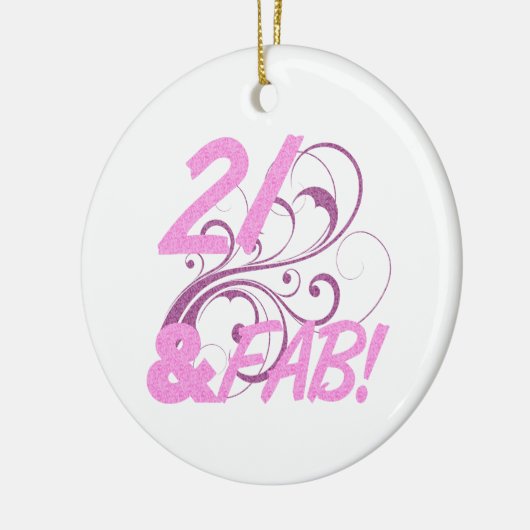 21 en feestdag keramisch ornament (Links)