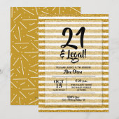 21. en goudstapes van juridische aard kaart (Voorkant / Achterkant)