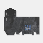 21 en juridische | Blauw 21e verjaardag chique gli Bedankdoosjes (Uitgevouwen)