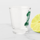 21 en juridische | Groene Faux Glitter 21e verjaar Shot Glas (Links)