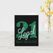 21 en juridische | Mellow Yellow Gold 21st verjaar Kaart (Gele Bloem)