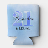 21 en legaal blauw blikjeskoeler (Achterkant)