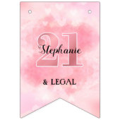 21 en op maat gesneden vlaggetjes (Eerste vlag)