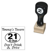 21 en over Hand stempel gepersonaliseerd (Gestempeld)