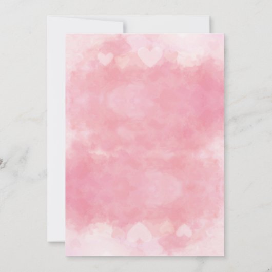 21 en rechtsroze uitnodiging (Achterkant)