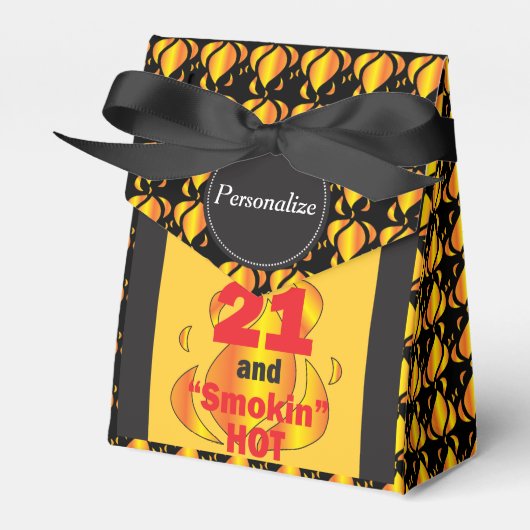 21 en Smokin Hot Bedankdoosjes (Voorkant Zijde)