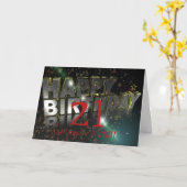 21 EN TIJD VOOR EEN LEUKE VERJAARDAG KAART (Gele Bloem)