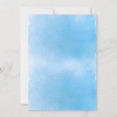 21 en wettelijke blauwe uitnodiging (Achterkant)