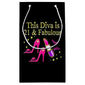 21 & FABULOUS ROZE SCHOEN EN LIPSTICK DIVA ONTWERP KLEIN CADEAUZAKJE (Achterkant)