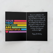 🌈21 & Fantastische Gay Weegschaal Verjaardag Kaar Kaart (Binnen)