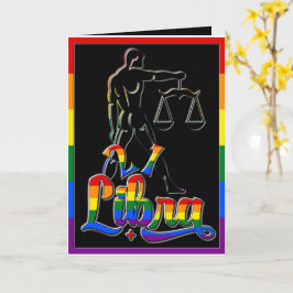 🌈21 & Fantastische Gay Weegschaal Verjaardag Kaar Kaart