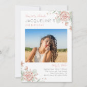 21 Feminine 21 ste geboortedag foto Kaart (Voorkant)
