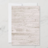 21 Floral String Lights Rustic Wood op geboortedag Kaart (Achterkant)