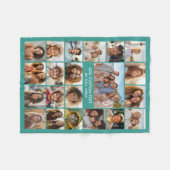 21 Foto Collage - Aangepaste tekst - Minimal Moder Fleece Deken (Voorkant (Horizontaal))