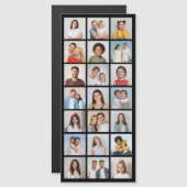 21 Foto Collage Bewerkbare Kleur Dunne Magnetische Uitnodiging (Voorkant / Achterkant)