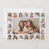 21 Foto Collage Editable Color Wenskaart (Voorkant)