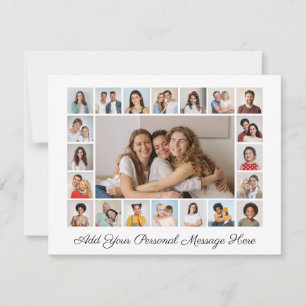 21 Foto Collage Voeg uw eigen Wenskaart toe