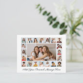 21 Foto Collage Voeg uw eigen Wenskaart toe (Staand voorkant)