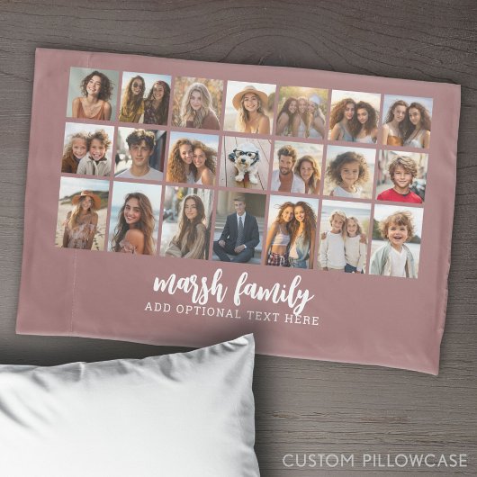 21 Fotocollage - 3 rijen 7 kolommen Kussensloop