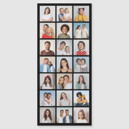 21 Fotocollage Bewerkbare Kleur Dunne Magnetische  Uitnodiging